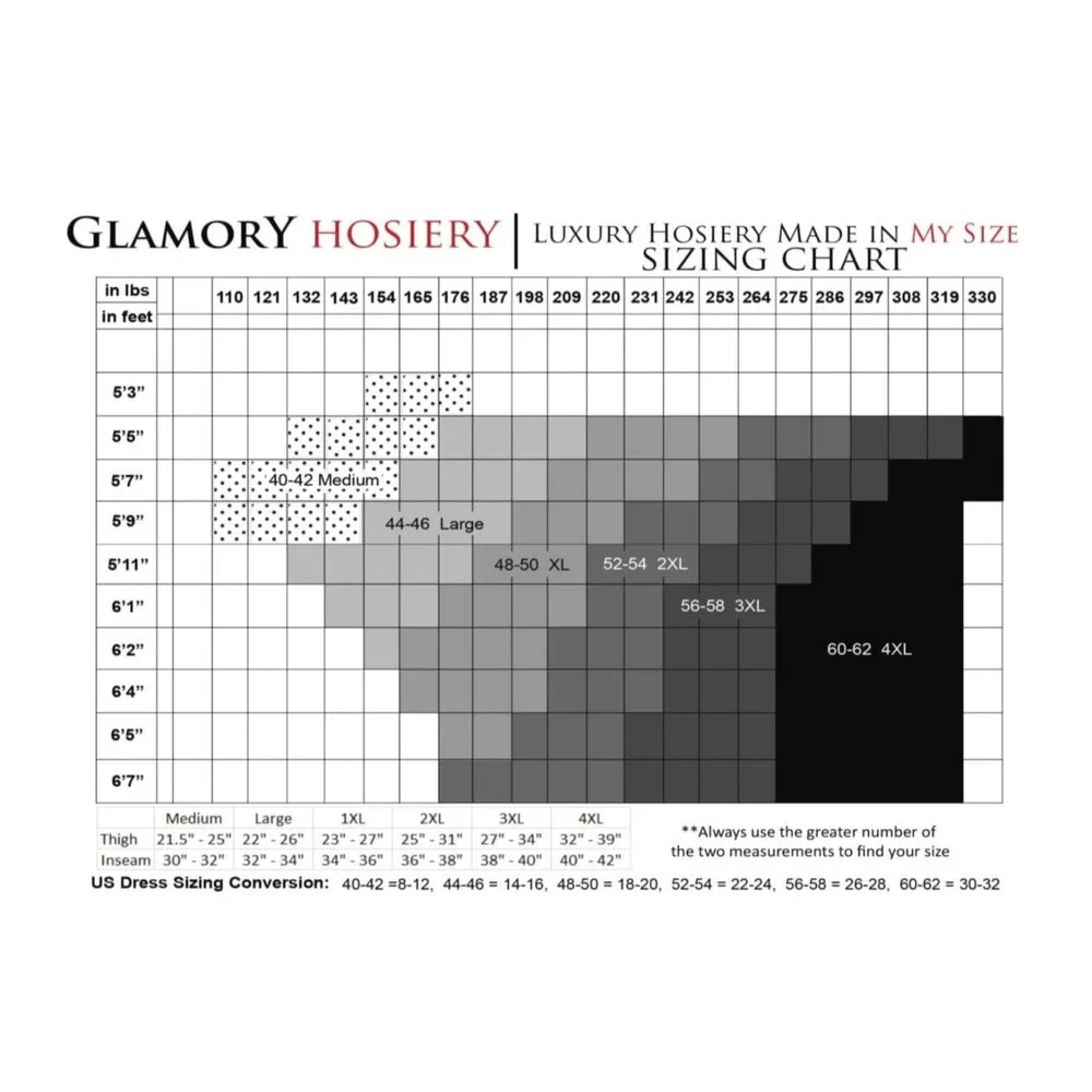 Glamory Hosiery Mesh Black Classic Fishnet Tights Size L US 14-16